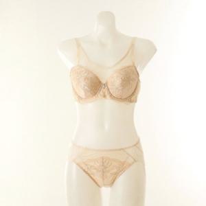 [와코루] AB컵 화려한 살루트 감각 풀메이크업 브라 백레이스팬티 (DBR0461AB-PTA-SK))