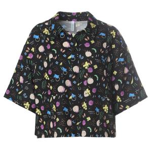 [베네통] 컬러 반팔 블라우스 BABLF2541