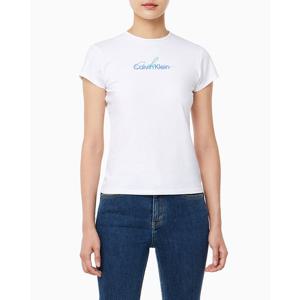 [캘빈클라인 진]여성 슬림 스크립 CK로고 반팔 티셔츠(47B828G)