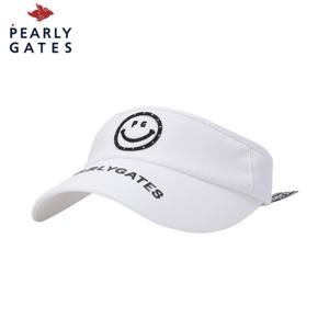 [파리게이츠] 여성 큐빅 스마일 리본 탈착 썬바이저