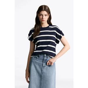 [타미힐피거종합관] 여성 골드 버튼 모던 티셔츠 (T22F6TTO031WT1 0BB)