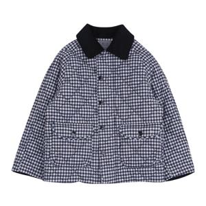 [빈]네이비 체크 패딩 코듀로이 자켓BY61JK01NV