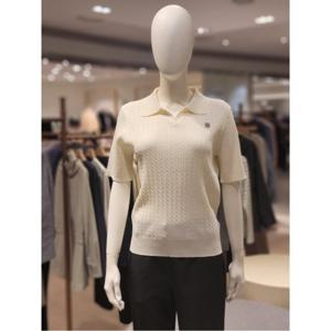 더레노마 꽈배기 짜임 카라 니트 (R3G22KPO030)