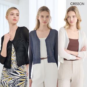 크레송 25SS 시스루 썸머 니트 가디건 C252B907A (3컬러)