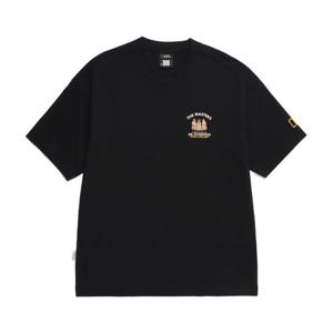 내셔널지오그래픽 N253UTS950 동물 와펜 반팔 티셔츠 BLACK