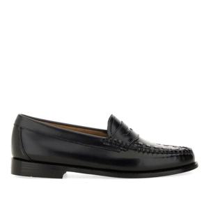 바스 블랙 가죽 페니 로퍼 BA41010F 00X