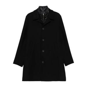 에르노 블랙 버튼 칼라 패딩 코트 CA000215U33432R 9300