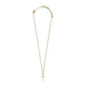 디스퀘어드2 골드 톤 크로스 펜던트 체인 목걸이 NEM0325 37200