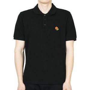 디몬트 겐조 남성 미니 플라워 로고 패치 PK 반팔(블랙) 5PO542 4PU 99J