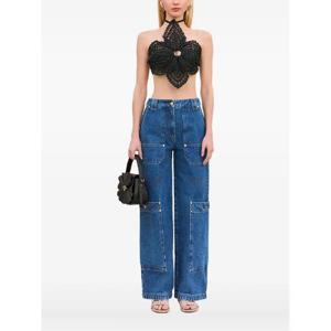 25 FW 컬트가이아 플라워 크로셰 홀터넥 탑 CT3148YN1543 TP441478069