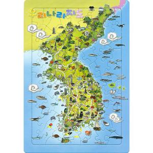 80조각 판퍼즐 - 우리나라 지도