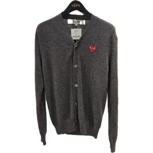 [꼼데가르송(잡화)]AX/AZ-N008-051 (레드하트 브이넥 가디건)