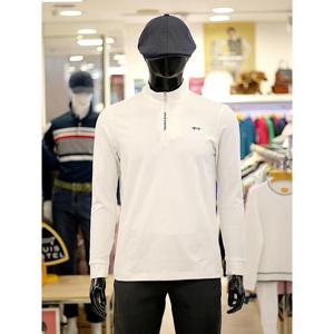 루이까스텔 세이브존03 남성 골프 가을 겨울 지퍼 로고 포인트 반집업 티셔츠 AG7MDTS910A