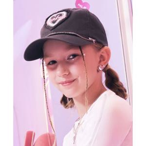 MLB키즈 여아 체인장식 워싱볼캡 (7FCPH015N50CGS)