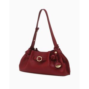 [질스튜어트ACC] JABA5F072R2 [BRETT] 브렛 레드 가죽 버클 디테일 숄더백 S