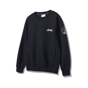 [지프]JP1TSU813 선기획 나침판 맨투맨 2024년 블랙 티셔츠_SC