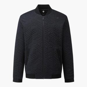 M 데상트골프자켓 GQC DP32MFCS91-BLKG 남성 져지 엠보 MIX 풀집업 가디건 / BLACK