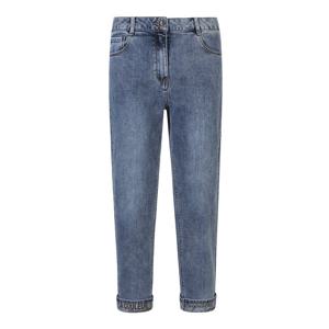 [베스띠벨리]헴 프린팅 턴업 데님 팬츠 BJPKI2262