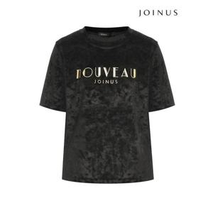 [조이너스][조이너스]벨벳 로고 티셔츠-JF23TT1101436C