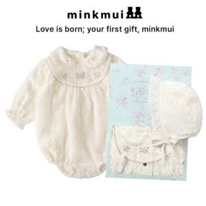 [밍크뮤]IV 샤를뮤플라워바디슈트 35C1160402 35C11-604-02 출산백일돌선물