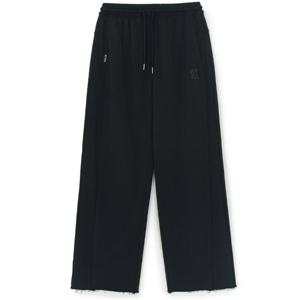 MLB (3FPTB0554-50BKS) 여성 베이직 로우 엣지 세미와이드팬츠