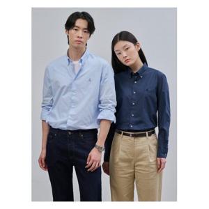 [빈폴멘]남녀공용 플레인 솔리드 셔츠  스카이 블루 (BC4764C15Q