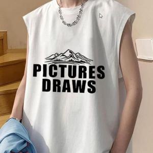 프린팅 레터링 여름 남자 그래픽 남친룩 루즈핏 데일 패션티셔츠