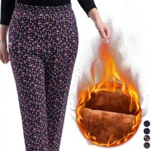 융 방한바지 데일리 기모 의류 꽃무늬 LM-0229