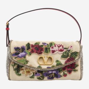발렌티노 베인 소프트 플로럴 자수 숄더 백 7W2B0S14 YTJ Z26