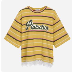 [써스데이아일랜드](T256MTS901W)레이스 패치 티셔츠