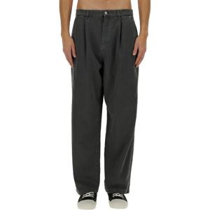 모스키노 데님 플리츠 프론트 릴렉스 핏 진 03330227 0555