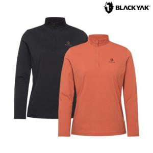 여성 베이직 집업 긴팔티 기능성 등산 티셔츠 1BYZTFU505 GD