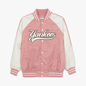 MLB자켓 GQC 3AJPV0244-50PKM 나일론 앞그래픽 바시티자켓