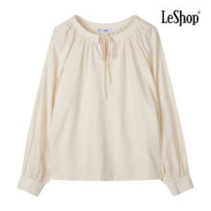 르샵  셔링 리본넥 블라우스 (BP8BL020A)