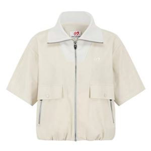 [마스터바니에디션] (421E3JP203) 여성 니트 하이넥 반팔 방풍 점퍼