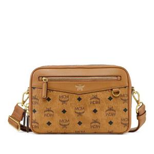 엠씨엠 로고 프론트 지퍼 포켓 크로스바디 백 MMRFAAK02 CO