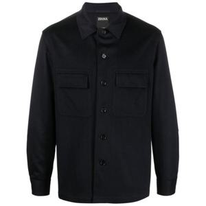 에르메네질도제냐 긴팔 셔츠 E8V46 SOT6B923 Blue