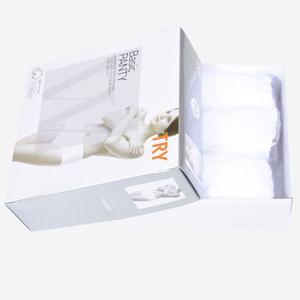 여성 베이직 코튼 순면 백색 맥시 삼각 팬티 3매입