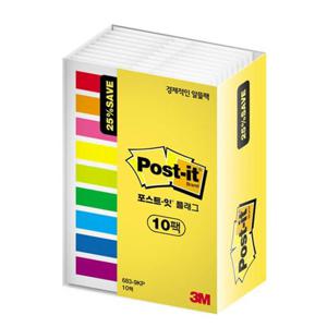 3M 포스트잇 플래그 6839KP10 알뜰팩
