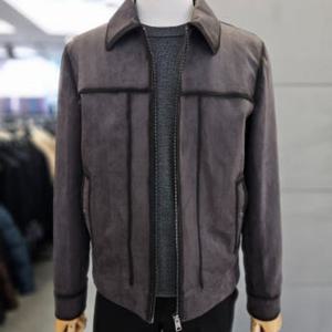 [바쏘]그레이 비건 스웨이드 블루종 점퍼 WSAFZ3UA32A