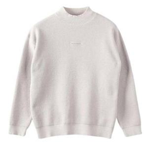 [빠니깔레]MARIO소프트테리원단 아이보리베이지 모크넥오버핏니트티 m-init58be