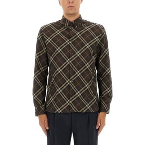 버버리 클래식 체크 패턴 레귤러 핏 셔츠 8115498 B2412