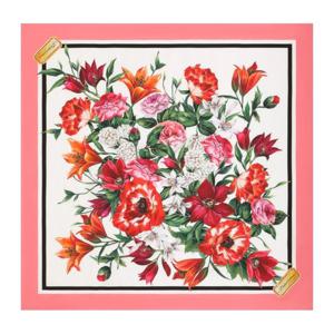 돌체앤가바나 플로럴 실크 트윌 스카프 FN090R GDC7AHA5QX