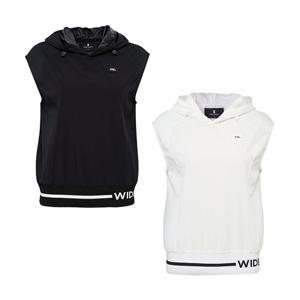 [와이드앵글] 여성 CO 우븐 하이브리드 후드 베스트 L _WWU25253