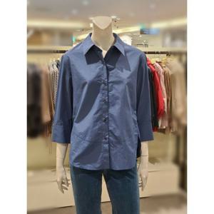 [트리아나]MARIO소고 칠부소매 셔츠형블라우스TJ2BA05