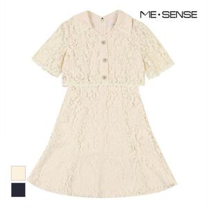 [미센스]MARIO시스루레이스 카라반팔 원피스_MB34OPM104Z