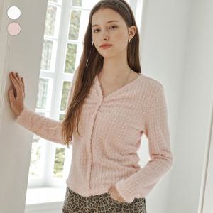 [게스]여성 가슴 셔링 단추 티셔츠 OP3K5427