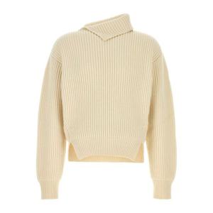 질샌더 리브 니트 브이넥 울 스웨터 J21GP0183J14809 106