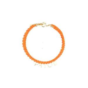 PATOU 유리와 황동 구슬 목걸이 JW1011004256O