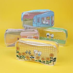 소소일상 투명 캐릭터 만화 파우치 필통 1세트 8개입